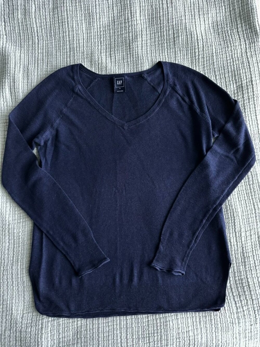Gap navy blue thin long sleeve top